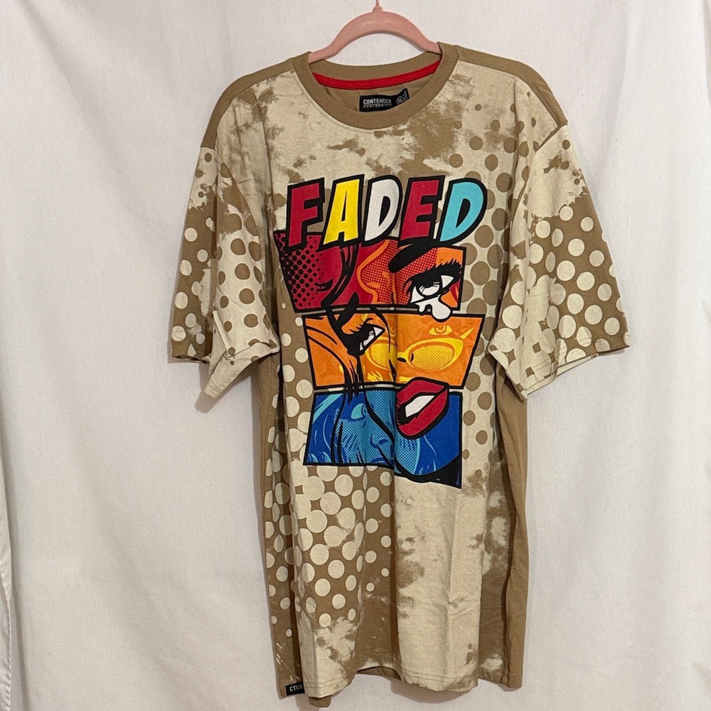 Contender Faded Pop Art Graphic T-Shirt, Size 3XL, NWT, MAKE AN OFFER!!!